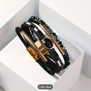 ✨NEW✨ Vintage Inspired Wrap Magnetic Bracelet - Black